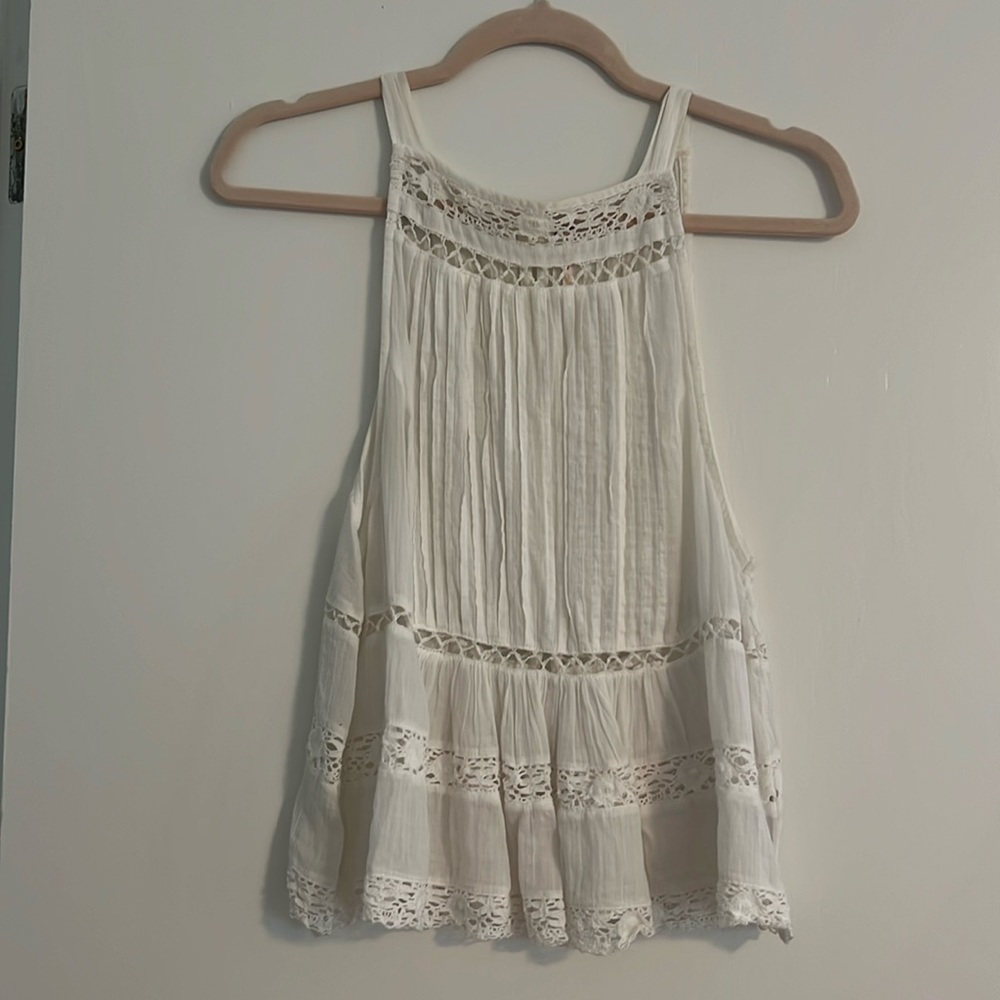 Free People White Top